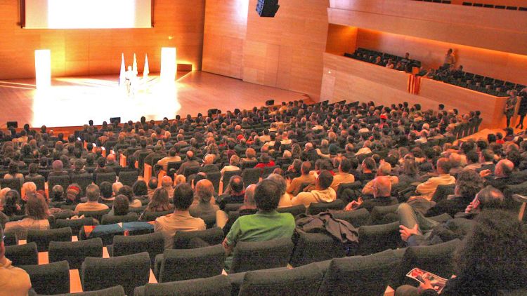 Celebració d'un acte a la sala gran de l'Auditori l'any passat © M. Estarriola