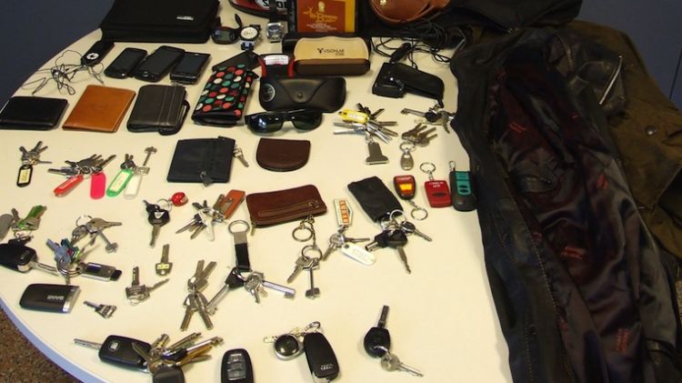 Objectes presumptament robats pel detingut, Jordi F.R, veí de Vilassar de Mar © ACN