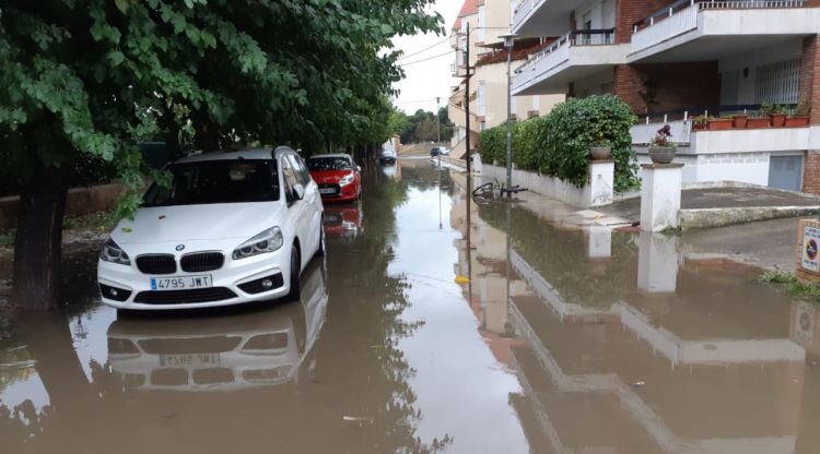 Un carrer de Platja d'Aro, aquest matí. ACN