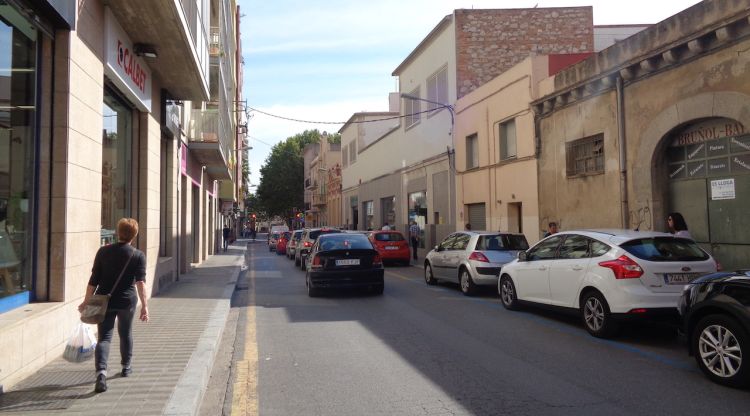 Carrer Sant Llatzer el qual serà objecte de les obres