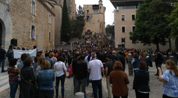 Els estudiants van començar les protestes el dilluns (arxiu). Ràdio Girona - SER Catalunya
