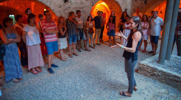 Un instant del cicle "Nit de Vins" al Monestir de Sant Pere de Rodes (arxiu)