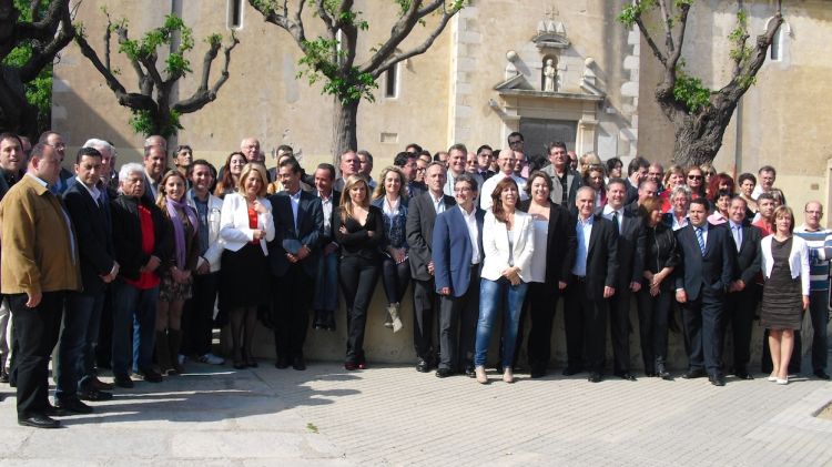 Camacho s'ha reunit amb els candidats de la demarcació de Girona © AG