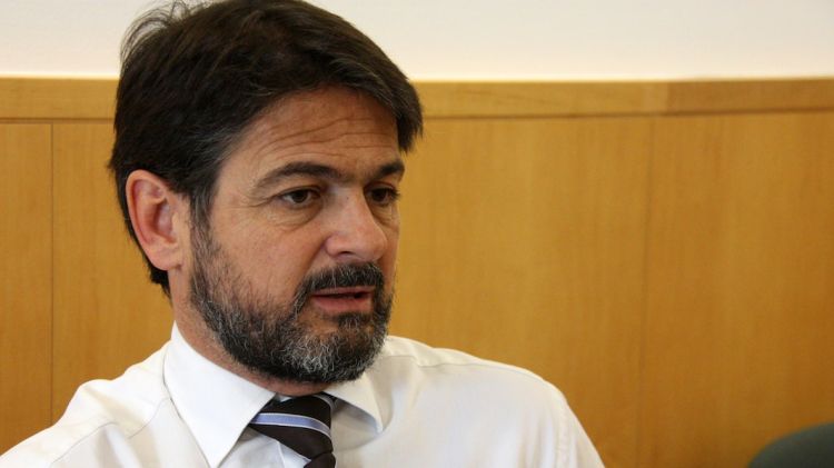 Oriol Pujol, en un moment de l'entrevista © ACN