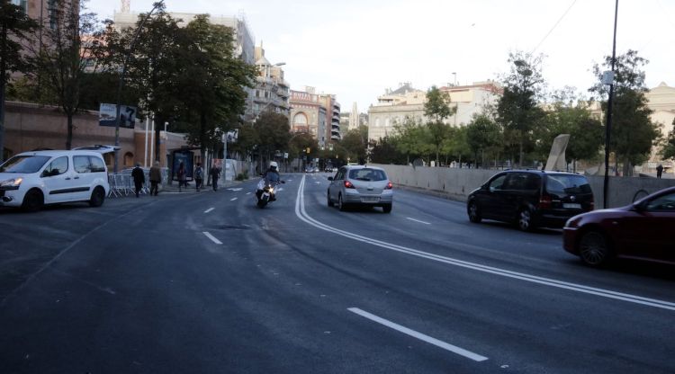 Jaume I de Girona reoberta al trànsit. ACN