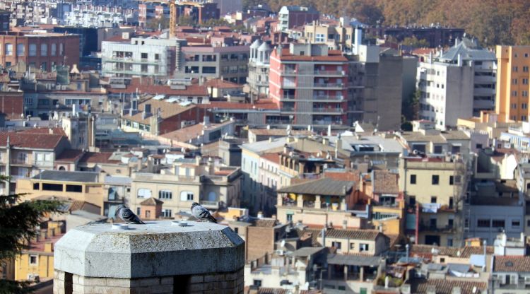 Vista de Girona des de la muralla. ACN