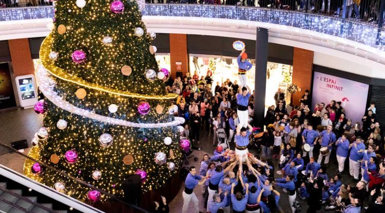 Els Marrecs durant la seva actuació al centre comercial el passat Nadal
