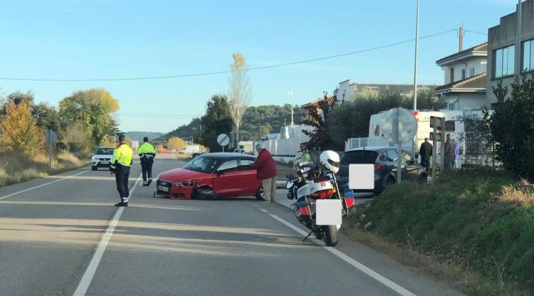 Un dels vehicles accidentats. Anti-Radars Garrotxa