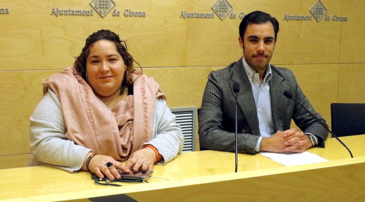 Els dos exregidors de Cs i ara al grup mixt, Míriam Pujola i Daniel Pamplona (arxiu). ACN