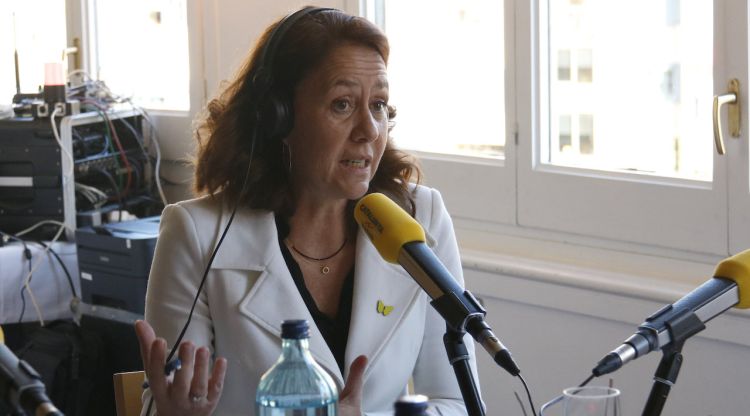 L'alcaldessa de Girona, Marta Madrenas, avui en una entrevista a Catalunya Ràdio. ACN