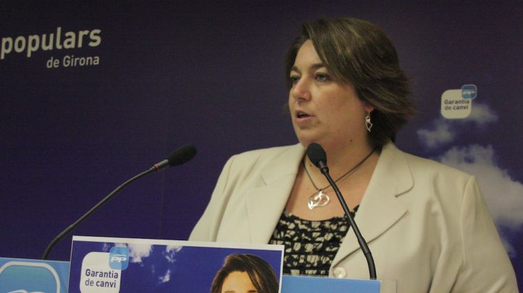 La candidata del PP, Concepció Veray, ha exposat les propostes en l'àmbit esportiu © ACN
