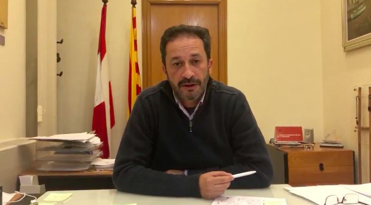 Àngel Canosa en el vídeo enregistrat avui