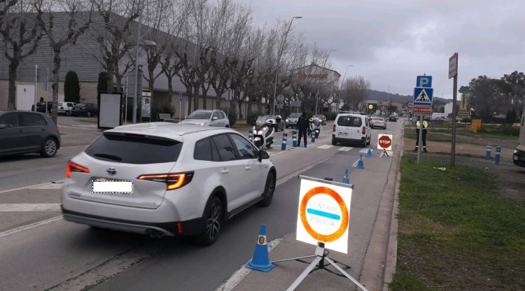 Un control de la Policia Local de Palafrugell (arxiu)