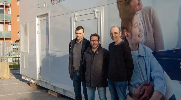 Els tres doctors que lideren el nou estudi de l'IDIBGI: Josep Puig, Rafel Ramos i Josep Garre