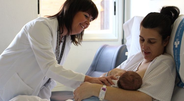 Vanessa Campas amb una pacient