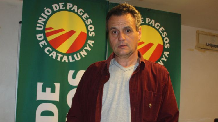 Antoni Casademont, responsable d'assegurances agràries de la Comissió Permanent d'Unió de Pagesos © ACN