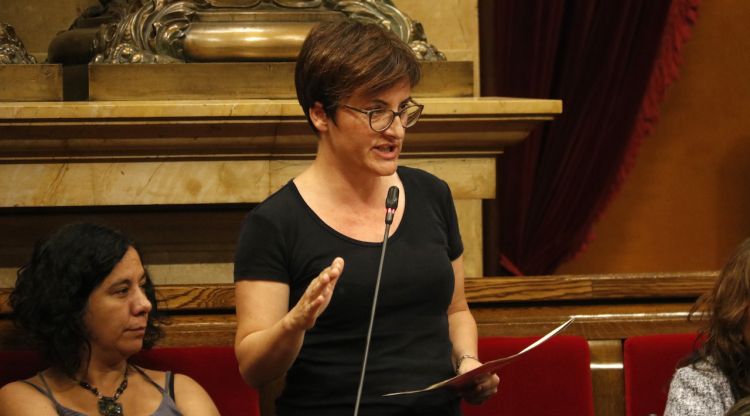 Pla mitjà de la diputada de CatECP Marta Ribas al ple del Parlament del 9 d'octubre passat. ACN