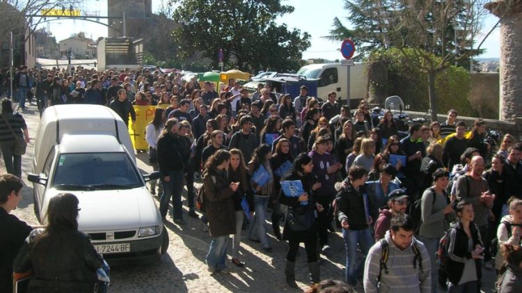 Els estudiants han sortit al carrer a manifestar-se novament © CUP