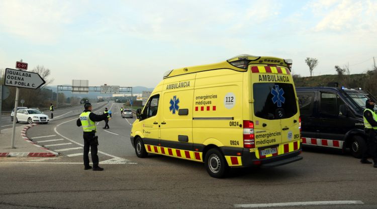 El control d'accés a Igualada confinada per coronavirus. ACN