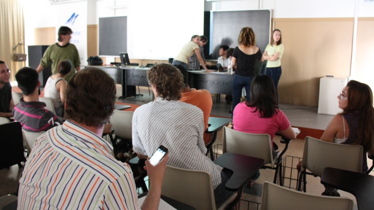 Els estudiants de la UdG han fet una assemblea per acordar els passos a seguir © ACN