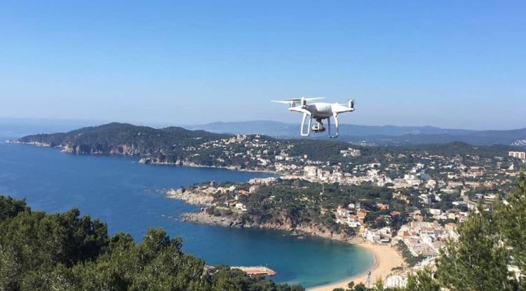 El dron utilitzat per la Policia Local de Palafrugell