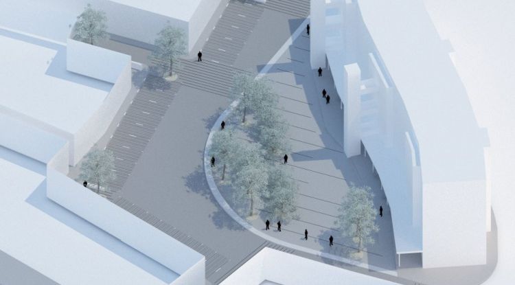 Imatge virtual de la futura plaça