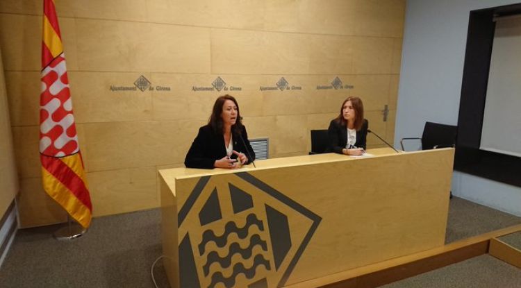 Marta Madrenas i M. Àngels Planas, aquest matí
