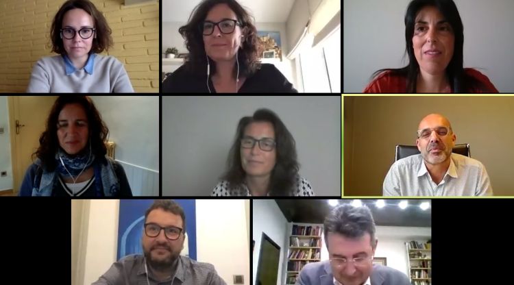 Els participants de la taula rodona digital organitzada per la Taula Gironina de Turisme