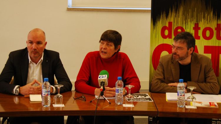 d’esquerra a dreta: David Mascort, Anna Pagans i Miquel Poch © AG