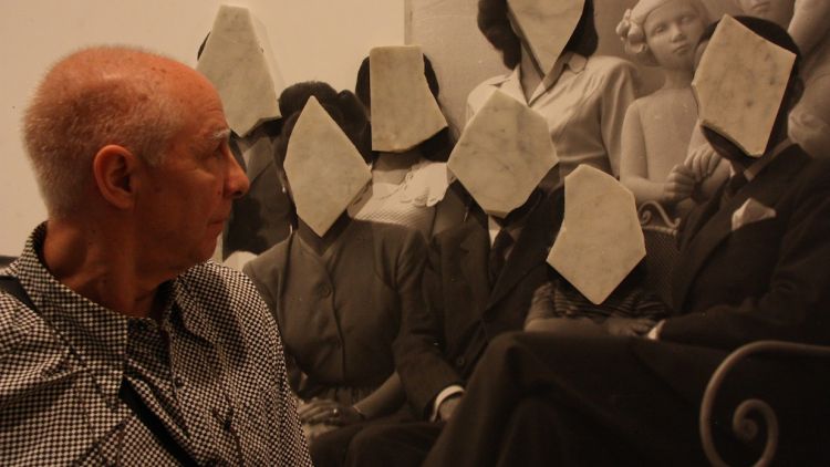 Pere Noguera a l'exposició 'Històries d'arxiu' a la Fundació Tàpies © ACN