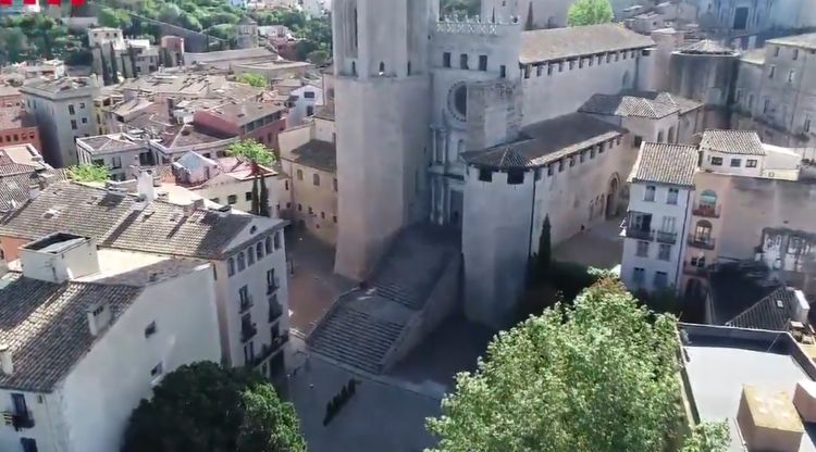 Imatge enregistrada amb un dron els Mossos d'Esquadra durant la fase 1 de desescalada