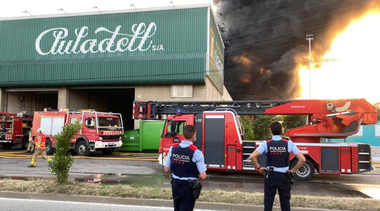 Imatge del primer incendi de fa dues setmanes