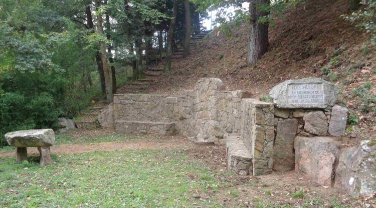 Manantial Fontalegre d'on prové l'aigua de Viladrau, actualment tancat