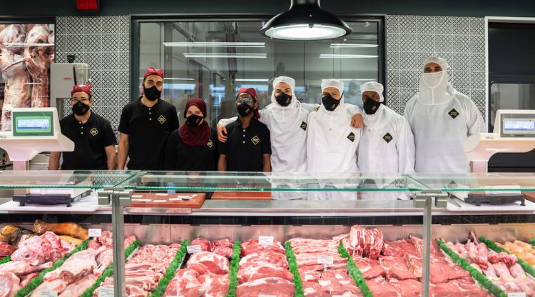 Els treballadors del supermercat Halal Empordà