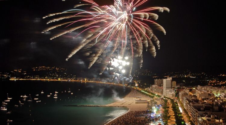 Castell de focs de la Festa Major del 2017 a Palamós. Josep Lois/Ràdio Palamós