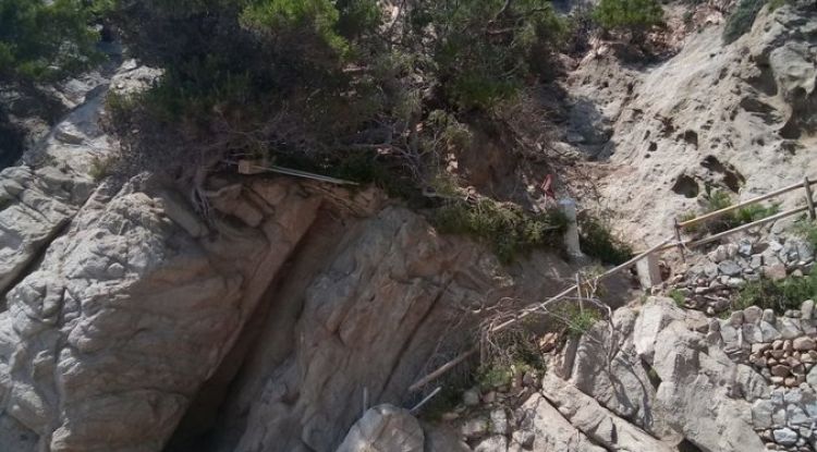 El camí de ronda esllavissat