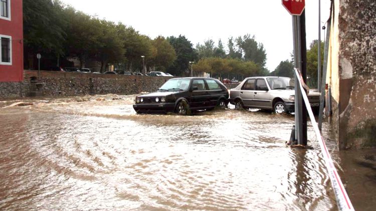 Temporal de pluja a la Jonquera l'any passat