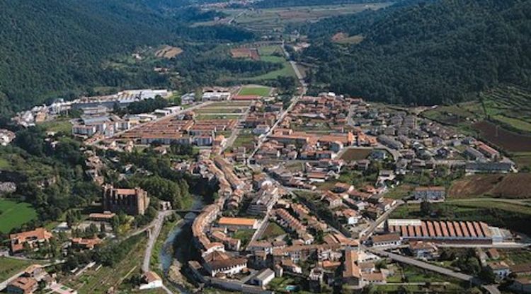 Vista aèria de Sant Joan les Fonts