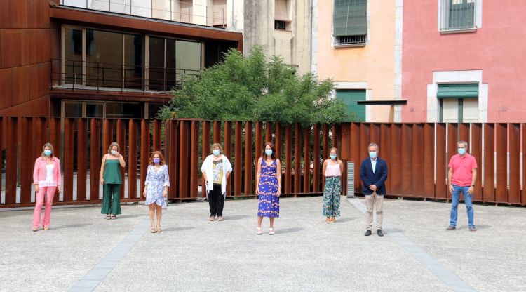 Equip de govern de Girona, aquest matí. ACN