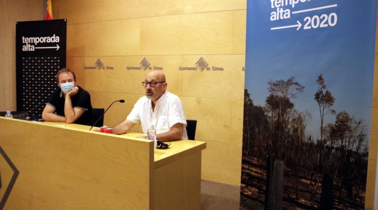 Un moment de la roda de premsa de presentació de la produccions i coproduccions de Temporada Alta 2020. ACN