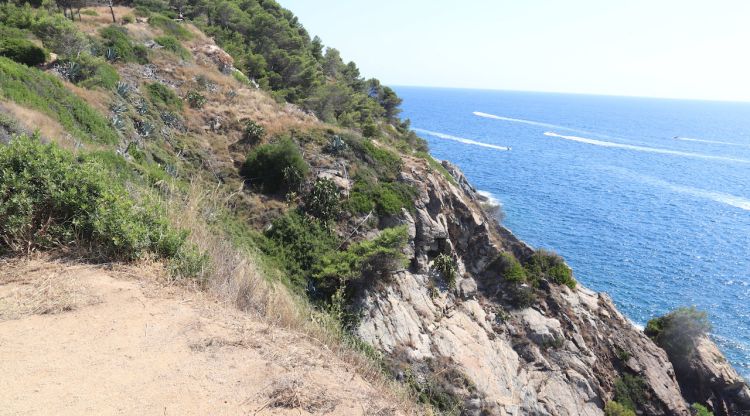 Un dels penya-segats que hi ha a la zona del Morro del Vedell on properament s'hi habilitarà un mirador