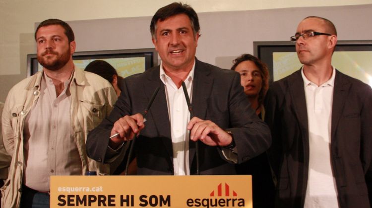 Joan Puigcercós a la seu electoral d'ERC © ACN
