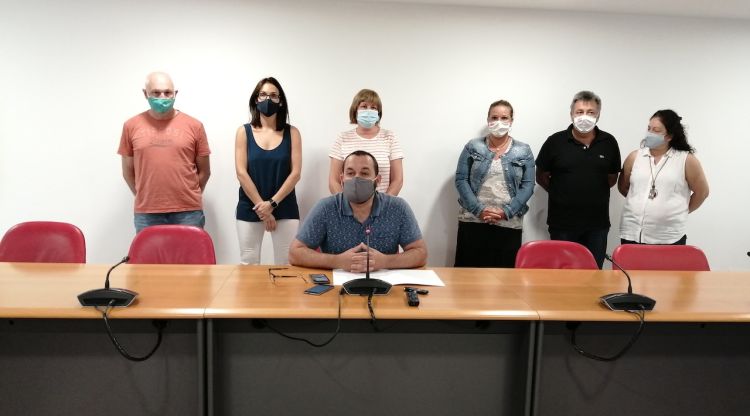 Equip de govern de Calonge exposant la seva defensa davant la moció anunciada