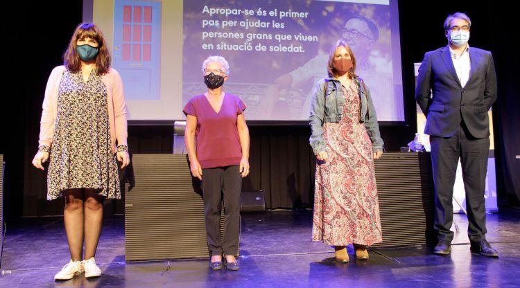 L'acte de presentació de la campanya 'Truca a la porta' a Girona