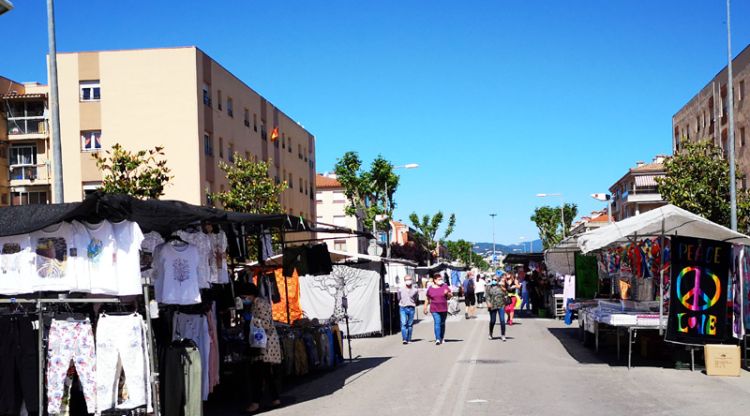 Mercat setmanal on va tenir lloc l'incident. Ràdio Palamós