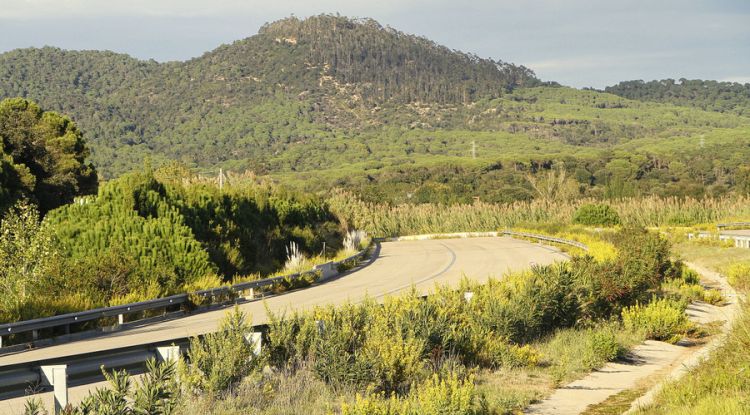 Final del tram de la C-32 a l'alçada de Blanes