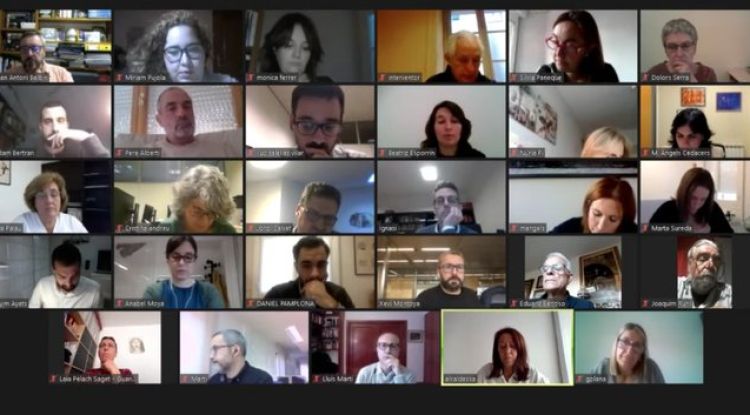Un instant del ple municipal que s'ha celebrat avui a Girona