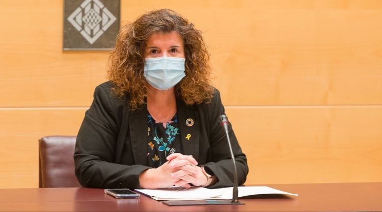 La diputada de Medi Ambient de la Diputació de Girona, Anna Barnadas, aquest matí