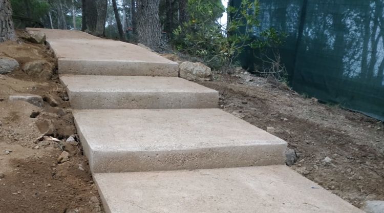 Part de les obres del camí de ronda de Palamós que ja s'han executat