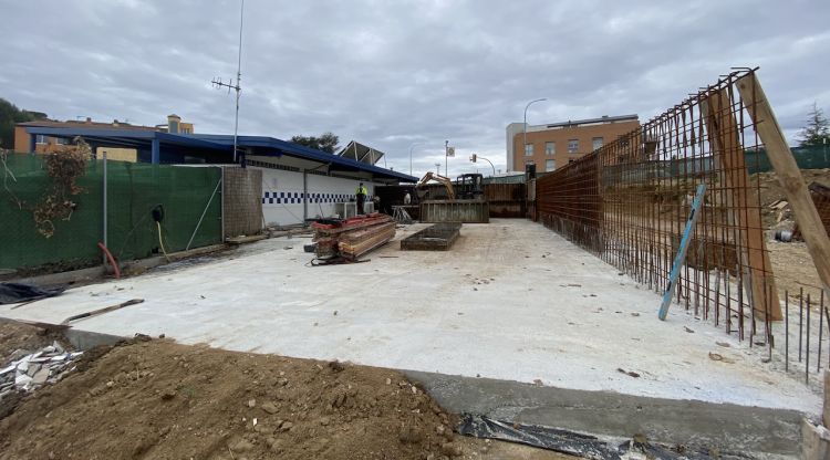 Zona d'ampliació de l'actual comissaria de la Policia Municipal